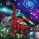 Puzzle dinozauri in spatiu 3x49 piese Ravensburger