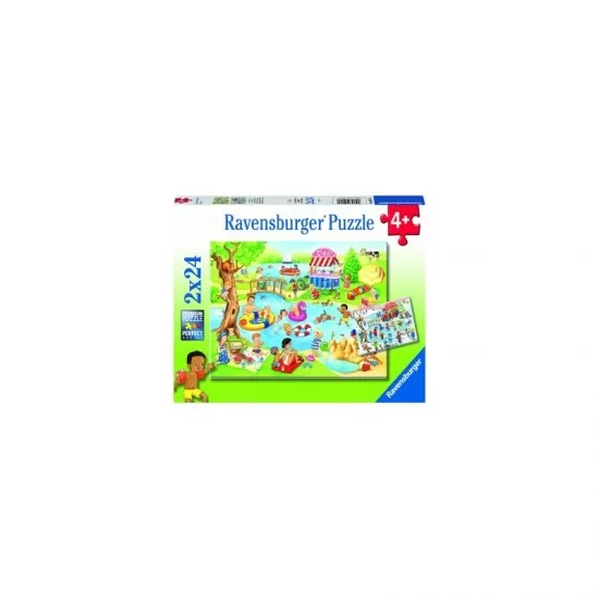 Puzzle distractie la lac 2x24 piese