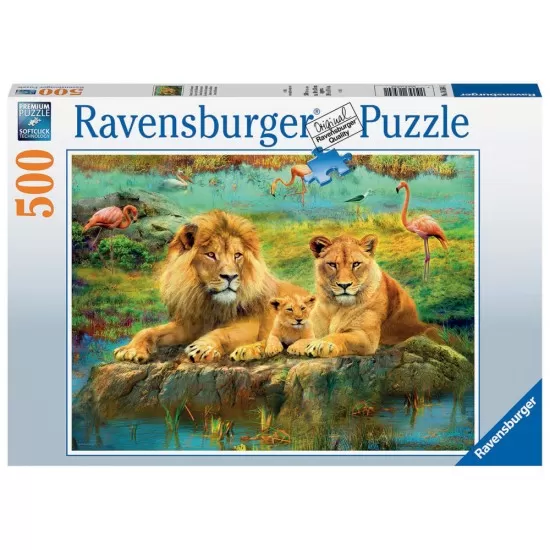 Puzzle familie de lei 500 piese Puzzle familie de lei 500 piese