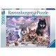 Puzzle Familie lupi iarna Ravensburger 2000 piese Puzzle Familie lupi iarna Ravensburger 2000 piese