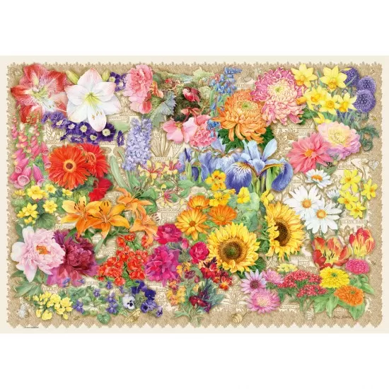 Puzzle flori Ravensburger 1000 piese Puzzle flori Ravensburger 1000 piese
