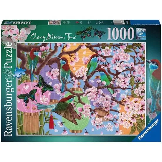 Puzzle flori de cires 1000 piese Ravensburger Puzzle flori de cires 1000 piese Ravensburger