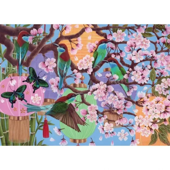 Puzzle flori de cires 1000 piese Ravensburger Puzzle flori de cires 1000 piese Ravensburger