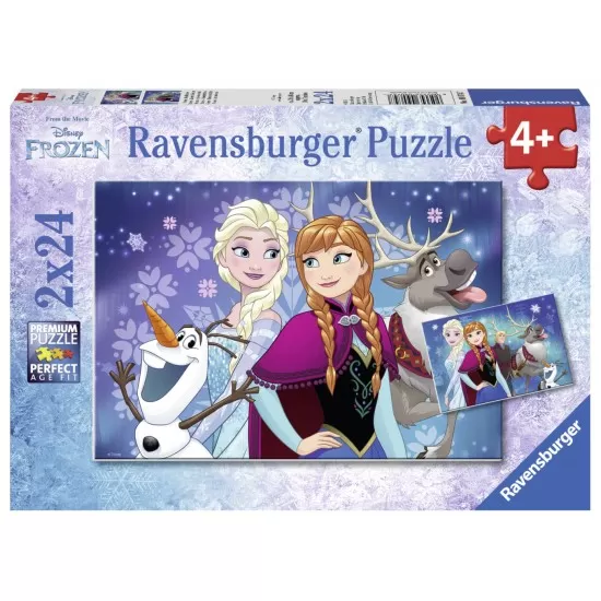 Puzzle Frozen 2x24 piese Puzzle Frozen 2x24 piese