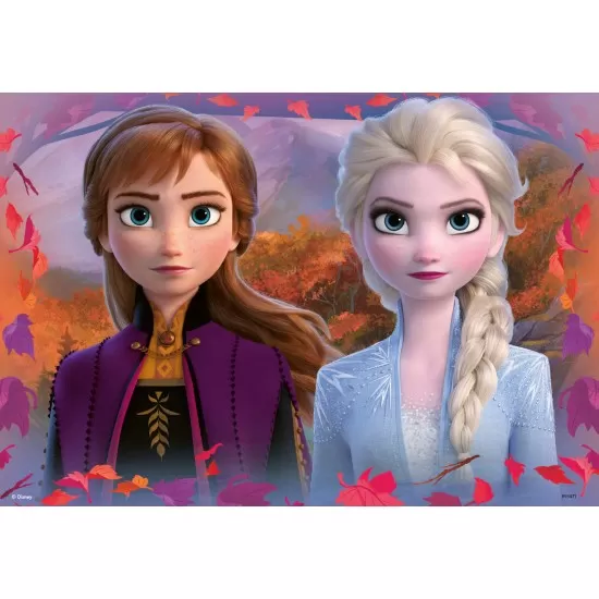 Puzzle Frozen II 2x12 piese Puzzle Frozen II 2x12 piese
