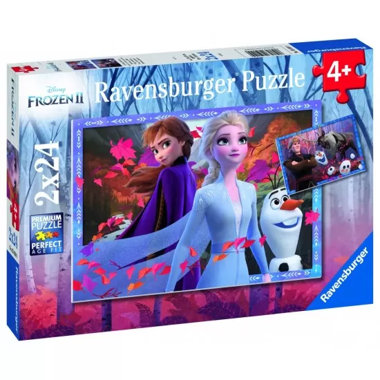 Puzzle Frozen II 2x24 piese Puzzle Frozen II 2x24 piese