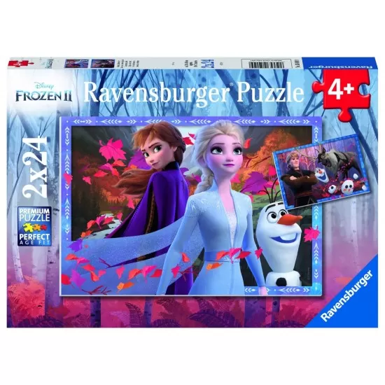 Puzzle Frozen II 2x24 piese Puzzle Frozen II 2x24 piese