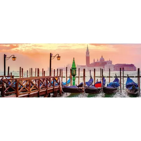 Puzzle gondole in Venetia 1000 piese Ravensburger Puzzle gondole in Venetia 1000 piese Ravensburger