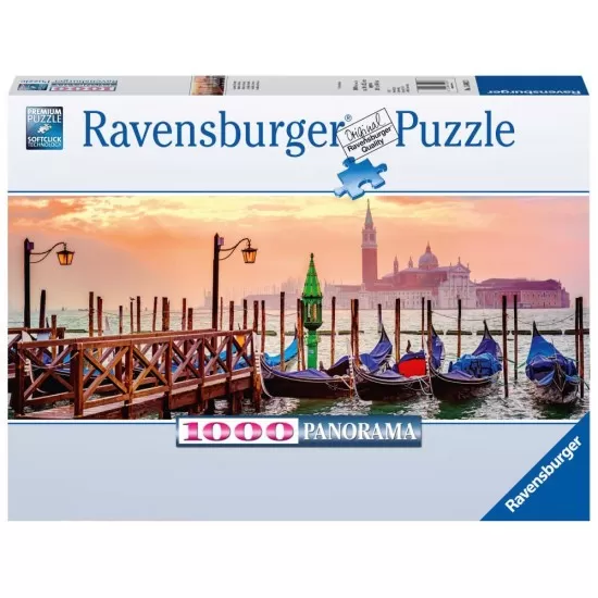 Puzzle gondole in Venetia 1000 piese Ravensburger Puzzle gondole in Venetia 1000 piese Ravensburger