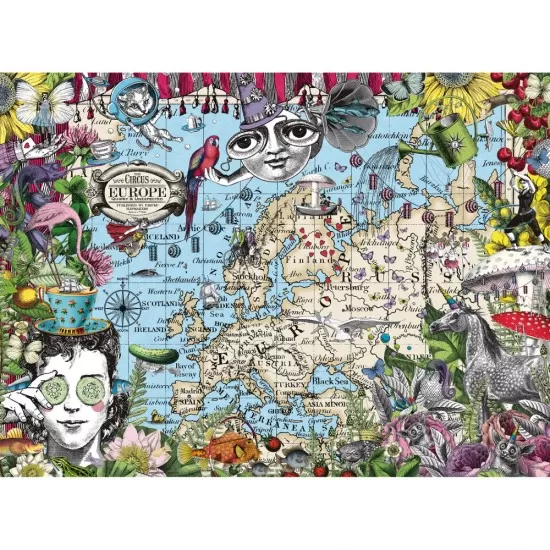 Puzzle Harta Europei 500 piese Puzzle Harta Europei 500 piese