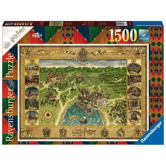 Puzzle harta Hogwarts Harry Potter 1500 piese Puzzle harta Hogwarts Harry Potter 1500 piese