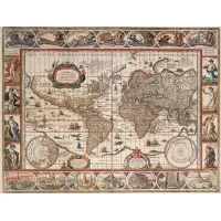 Puzzle Harta lumii 1650 - 2000 piese