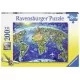 Puzzle Harta lumii - 200 piese Puzzle Harta lumii - 200 piese