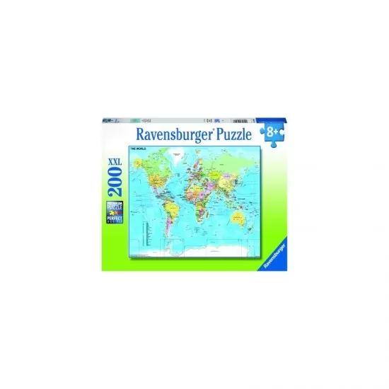 Puzzle Ravensburger 200 piese - Harta lumii Puzzle Ravensburger 200 piese - Harta lumii