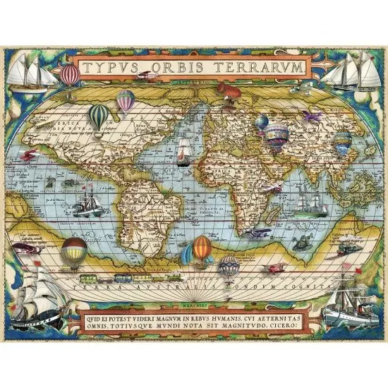 Puzzle harta lumii 2000 piese Ravensburger Puzzle harta lumii 2000 piese Ravensburger