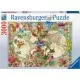 Puzzle 3000 piese Ravensburger - Harta lumii cu fauna si flora Puzzle 3000 piese Ravensburger - Harta lumii cu fauna si flora