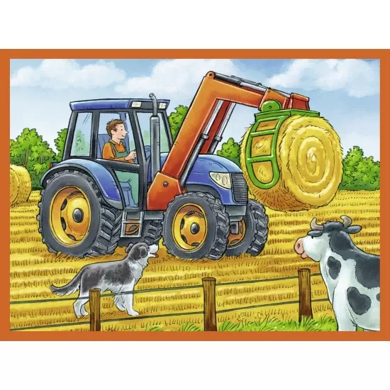 Puzzle in cutie Utilaje 12 piese Puzzle in cutie Utilaje 12 piese