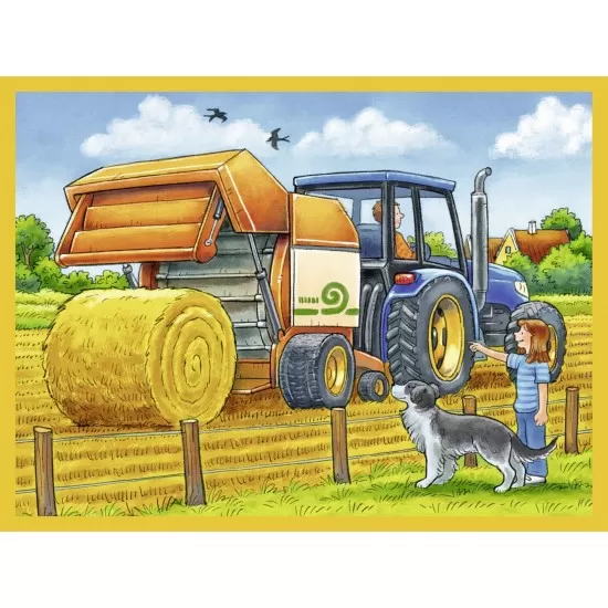 Puzzle in cutie Utilaje 12 piese Puzzle in cutie Utilaje 12 piese