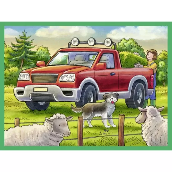 Puzzle in cutie Utilaje 12 piese Puzzle in cutie Utilaje 12 piese