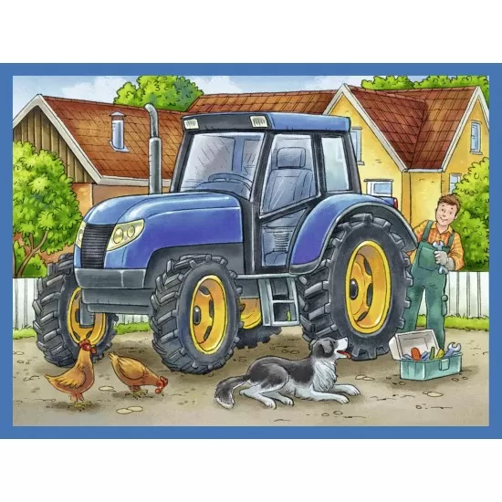 Puzzle in cutie Utilaje 12 piese Puzzle in cutie Utilaje 12 piese