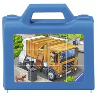 Puzzle in cutie Vehicule 12 piese