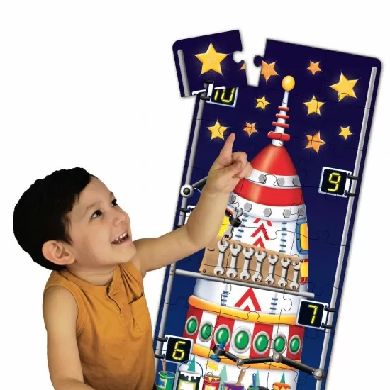 Puzzle inalt de podea 51 piese - Racheta 123 Puzzle inalt de podea 51 piese - Racheta 123