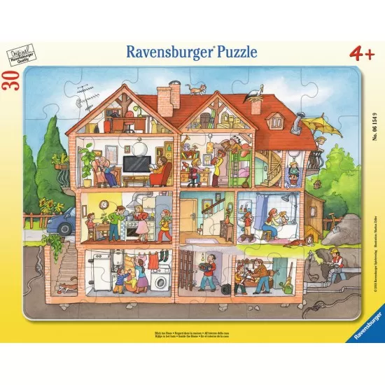 Puzzle Inauntrul casei - 30 piese Puzzle Inauntrul casei - 30 piese