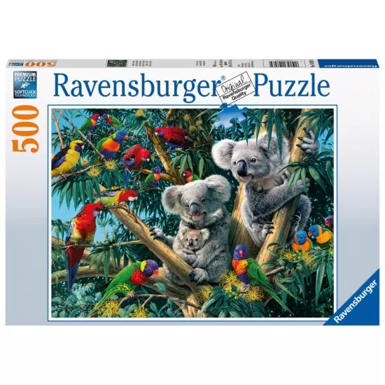 Puzzle Koala in copac 500 piese Ravensburger Puzzle Koala in copac 500 piese Ravensburger