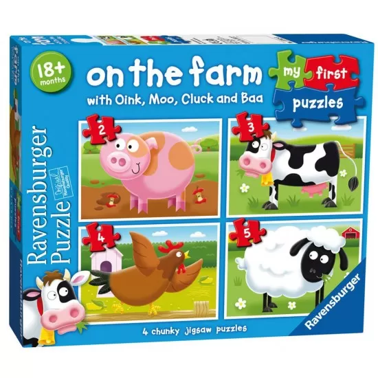 Puzzle La ferma - 2/3/4/5 piese Puzzle La ferma - 2/3/4/5 piese