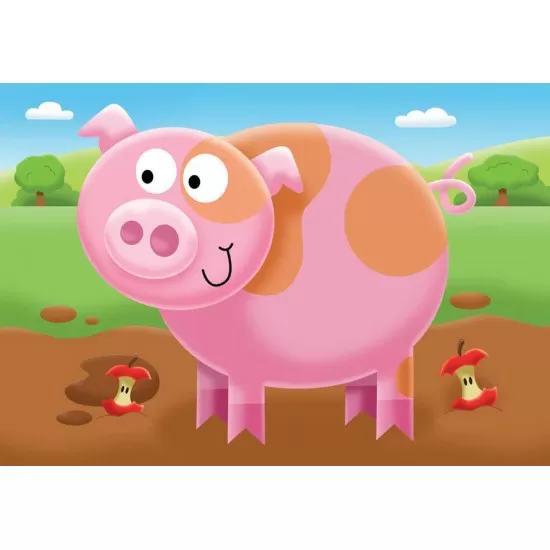 Puzzle La ferma - 2/3/4/5 piese Puzzle La ferma - 2/3/4/5 piese