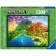 Puzzle Lumea Minecraft 1500 piese Ravensburger Puzzle Lumea Minecraft 1500 piese Ravensburger