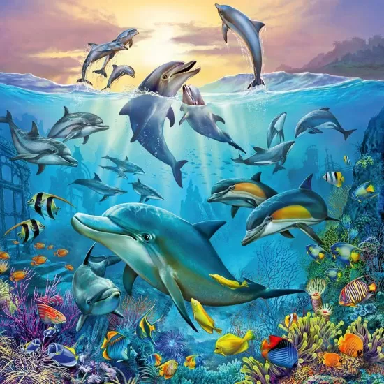 Puzzle lumea subacvatica 3x49 piese Ravensburger Puzzle lumea subacvatica 3x49 piese Ravensburger