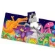 Puzzle lung de podea 51 piese - Dinozauri colorati Puzzle lung de podea 51 piese - Dinozauri colorati