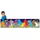 Puzzle lung de podea 51 piese - Dinozauri colorati Puzzle lung de podea 51 piese - Dinozauri colorati
