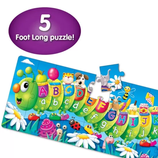 Puzzle lung de podea 50 piese - Omida ABC engleza Puzzle lung de podea 50 piese - Omida ABC engleza