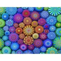 Puzzle mandala curcubeu 2000 piese Ravensburger