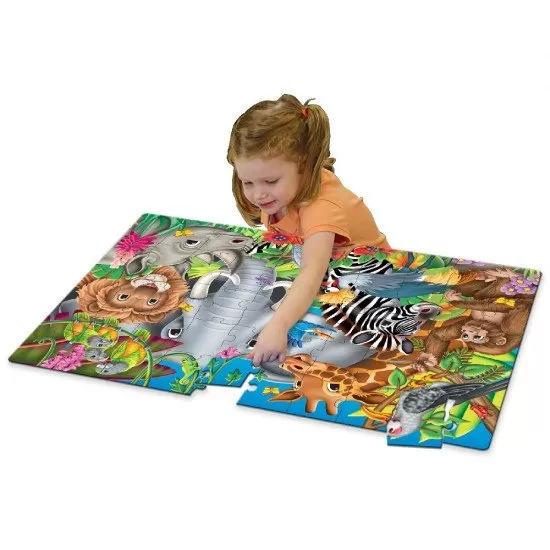 Puzzle mare de podea 50 piese - Animalele lumii Puzzle mare de podea 50 piese - Animalele lumii
