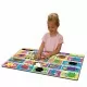 Puzzle mare de podea 50 piese - Culori si forme engleza Puzzle mare de podea 50 piese - Culori si forme engleza