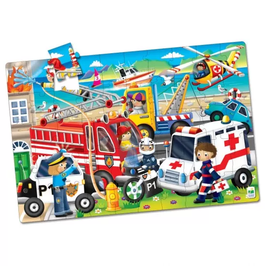 Puzzle mare de podea 50 piese - Echipele de salvare Puzzle mare de podea 50 piese - Echipele de salvare