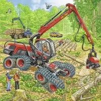 Puzzle Masinarii - 3x49 piese