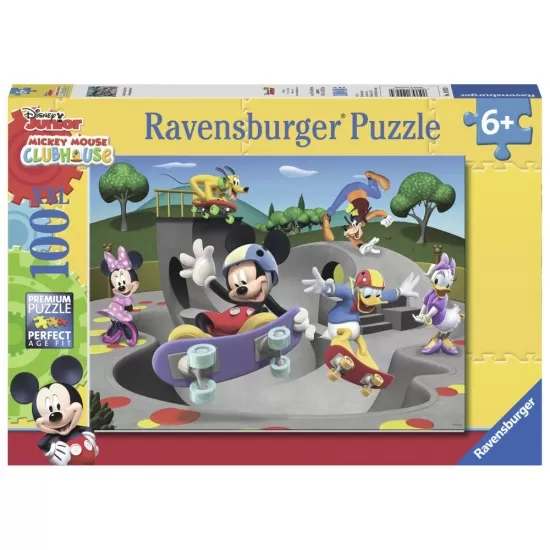 Puzzle Mickey cu skateboard 100 piese Puzzle Mickey cu skateboard 100 piese