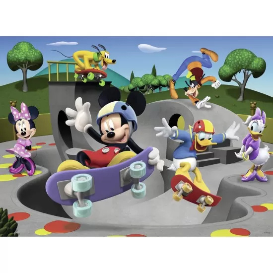 Puzzle Mickey cu skateboard 100 piese Puzzle Mickey cu skateboard 100 piese