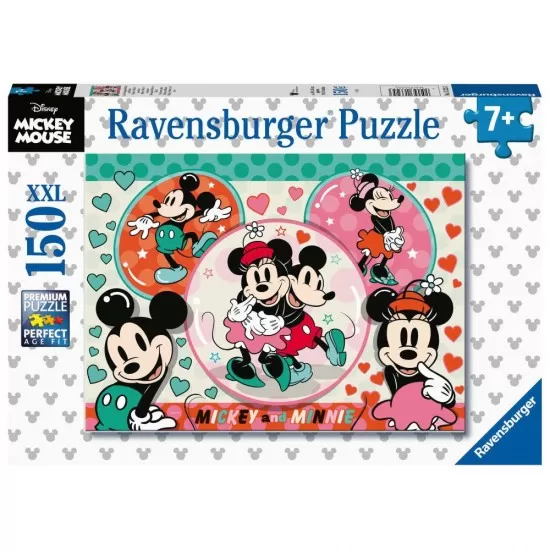 Puzzle Mickey si Minnie 150 piese Ravensburger Puzzle Mickey si Minnie 150 piese Ravensburger