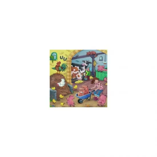 Puzzle munca la ferma 3x49 piese Ravensburger Puzzle munca la ferma 3x49 piese Ravensburger