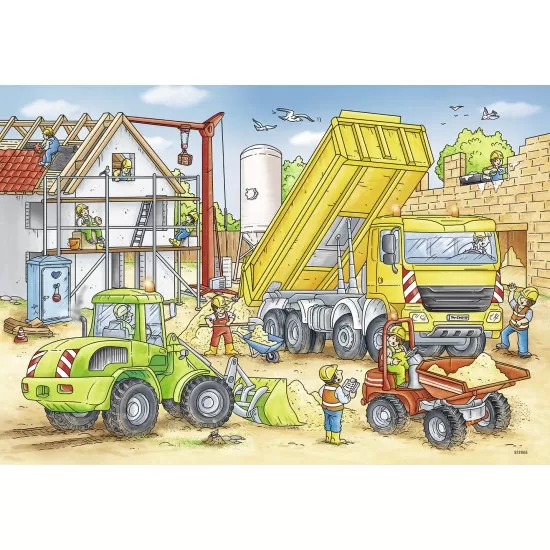 Puzzle Muncind din greu - 2x24 piese Puzzle Muncind din greu - 2x24 piese