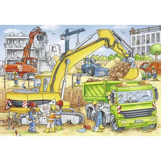 Puzzle Muncind din greu - 2x24 piese Puzzle Muncind din greu - 2x24 piese