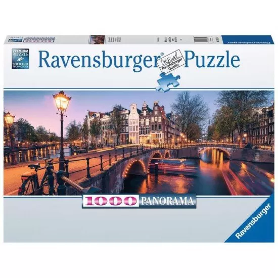 Puzzle noaptea in Amsterdam 1000 piese Puzzle noaptea in Amsterdam 1000 piese