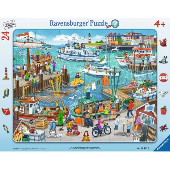 Puzzle O zi in port - 24 piese Puzzle O zi in port - 24 piese