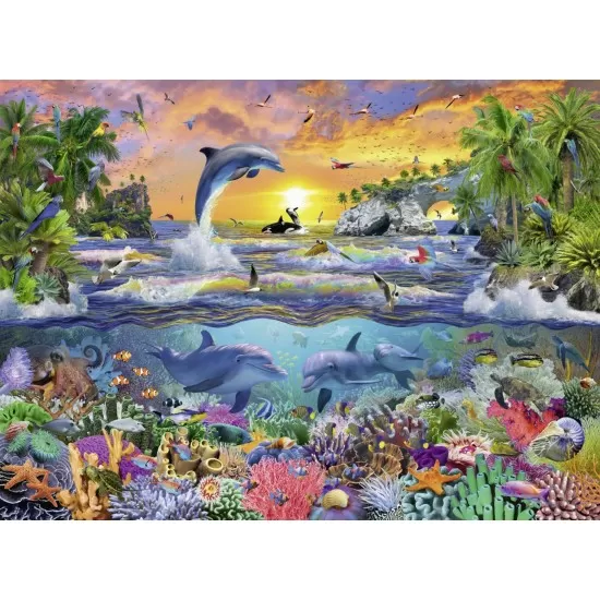 Puzzle Paradis tropical 100 piese Puzzle Paradis tropical 100 piese