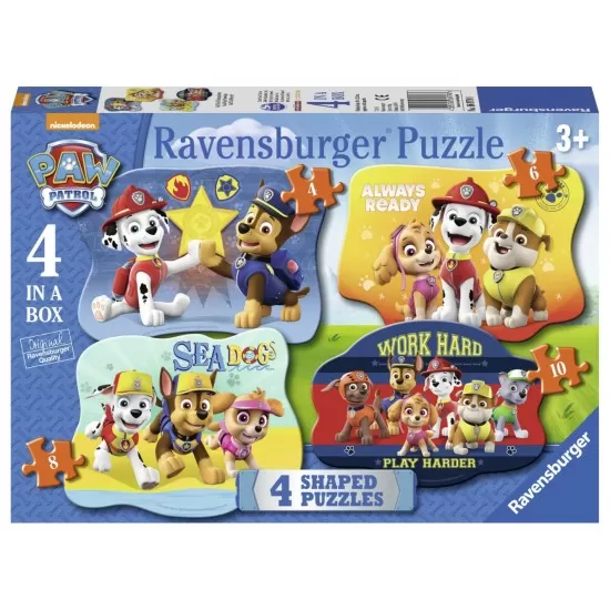 Puzzle Paw Patrol 4/6/8/10 piese Puzzle Paw Patrol 4/6/8/10 piese